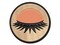 Cute Detailed Eyelashes Single Multi-Color Embroidered Iron-On or Hook & Loop Patch Applique